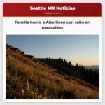 Familia honra a Alex Keen con salto en paracaídas