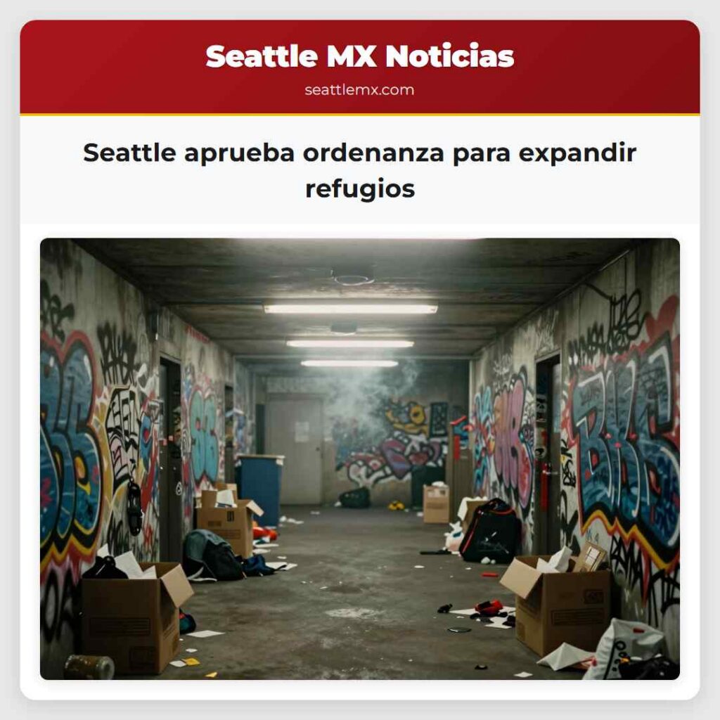 Seattle aprueba ordenanza para expandir refugios