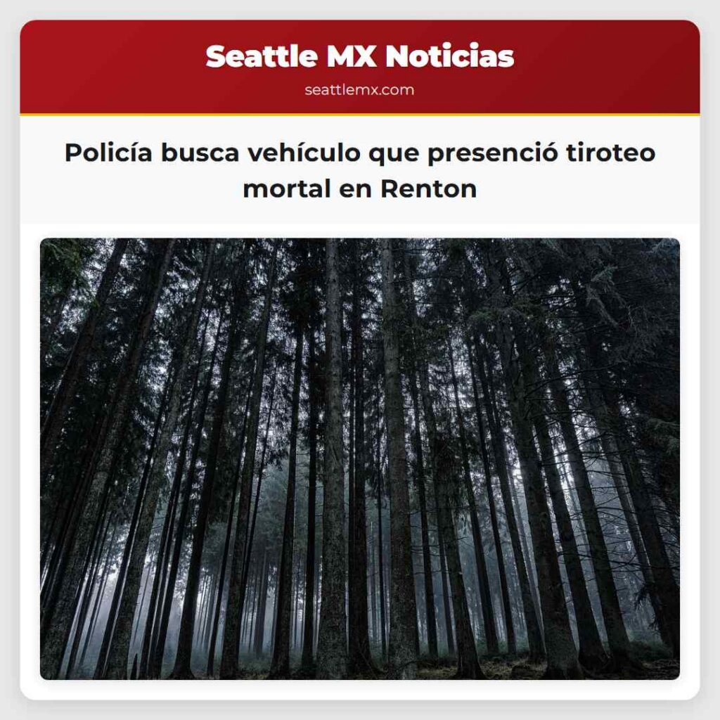Policía busca vehículo que presenció tiroteo