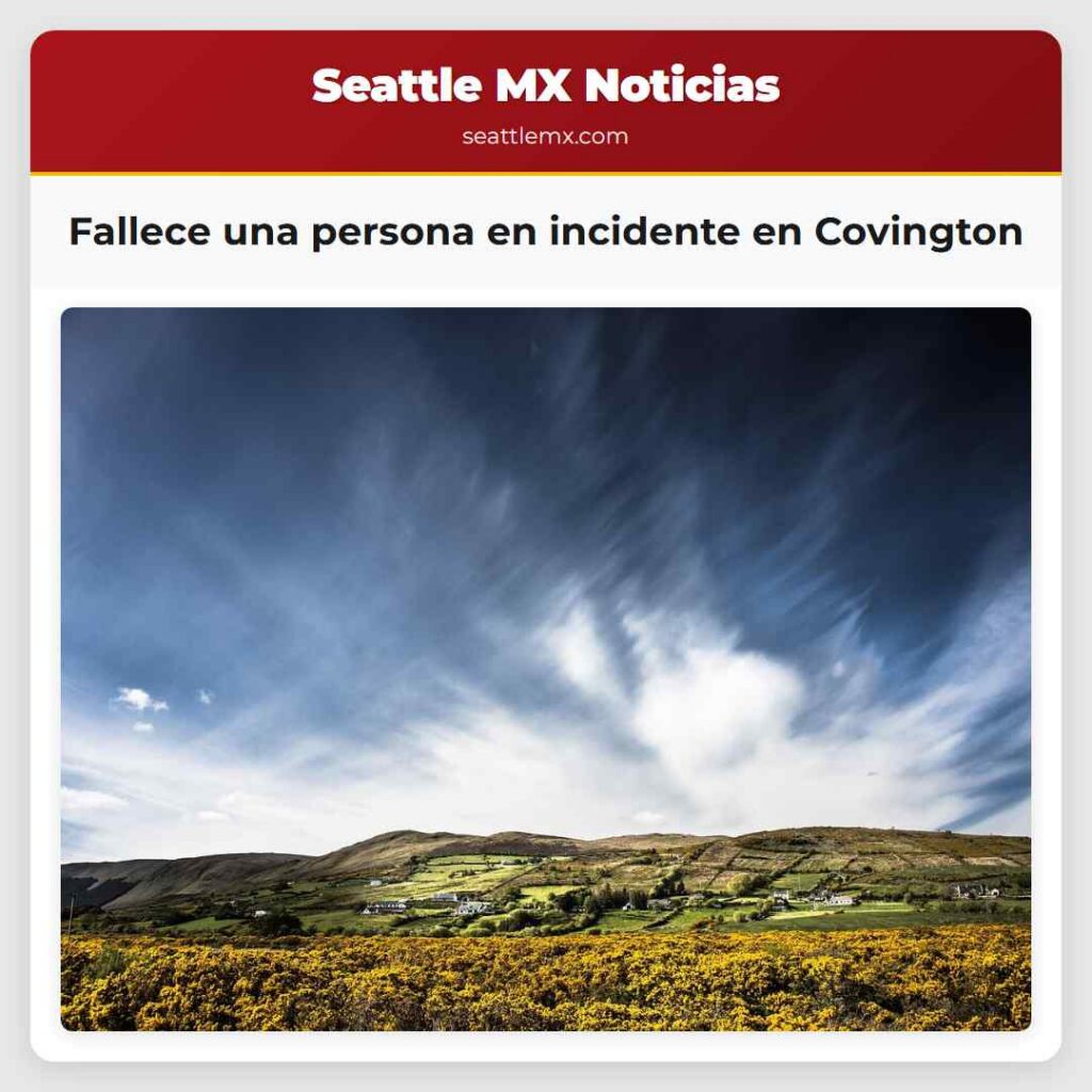 Fallece una persona en incidente en Covington