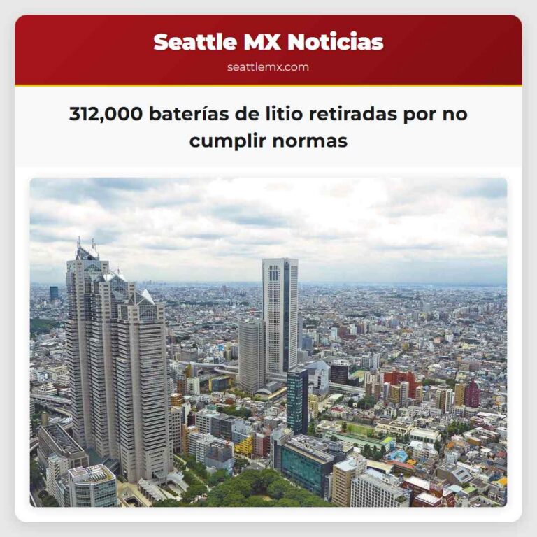 312000 baterías de litio retiradas por no cumplir normas