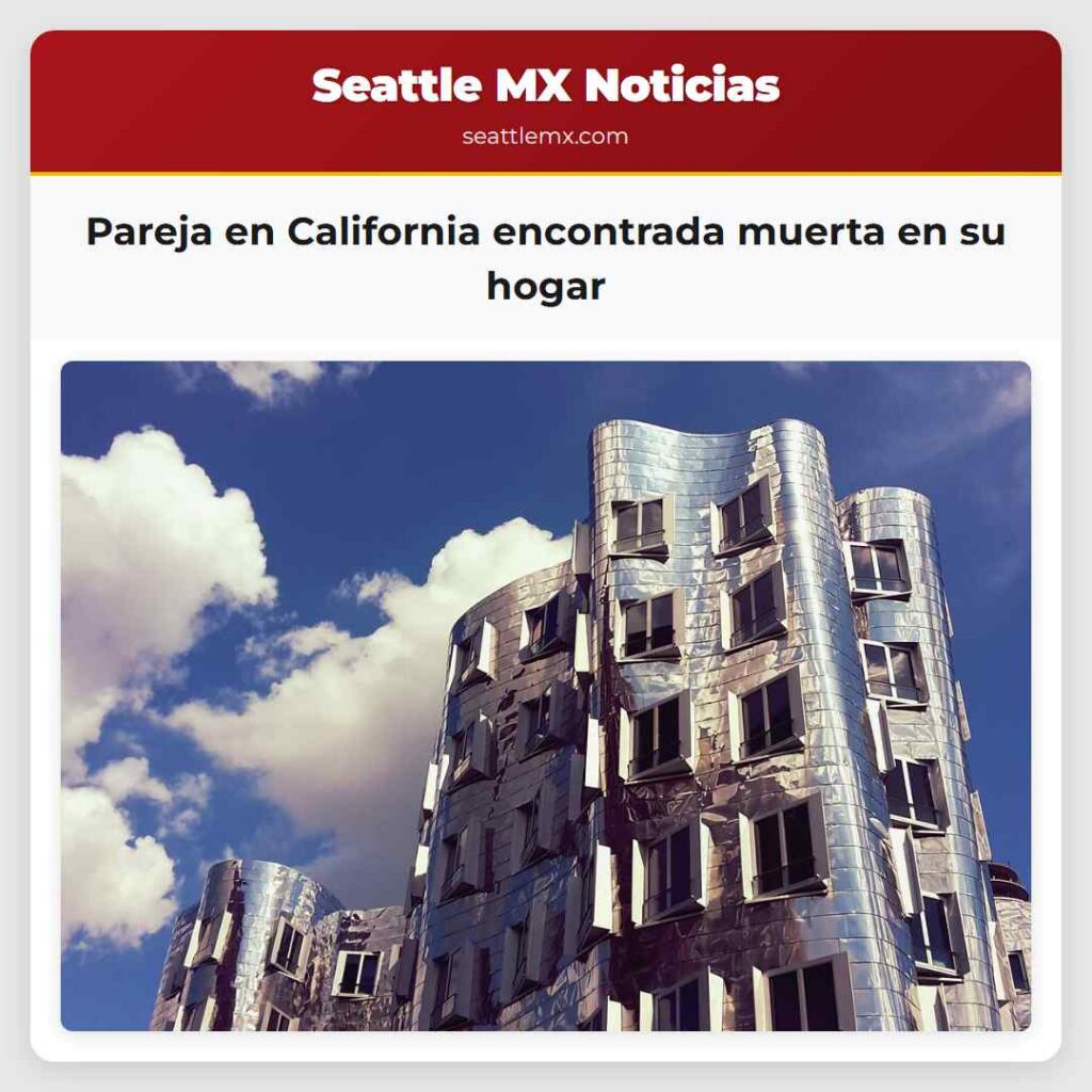 Pareja en California encontrada muerta en su hogar