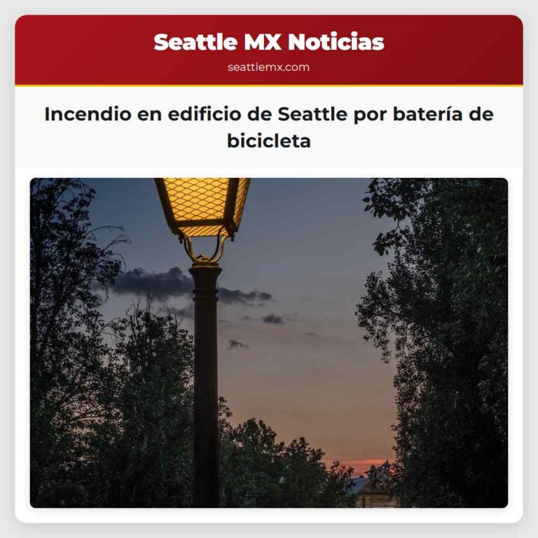 Incendio en edificio de Seattle por batería de bicicleta