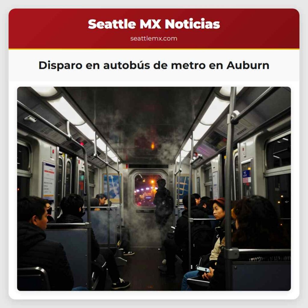 Disparo en autobús de metro en Auburn
