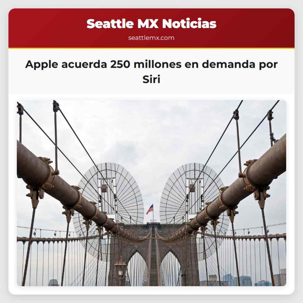 Apple acuerda 250 millones en demanda por Siri