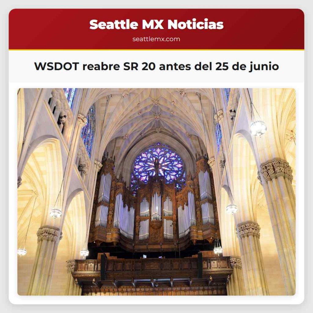 WSDOT reabre SR 20 antes del 25 de junio