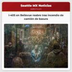 I-405 en Bellevue reabre tras incendio de camión de basura