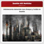 Adolescente detenido tras choque y huida en Seattle