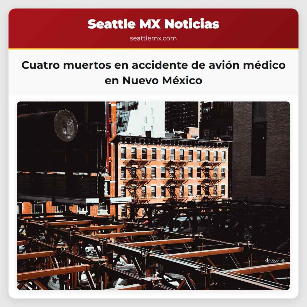 Cuatro muertos en accidente de avión médico en
