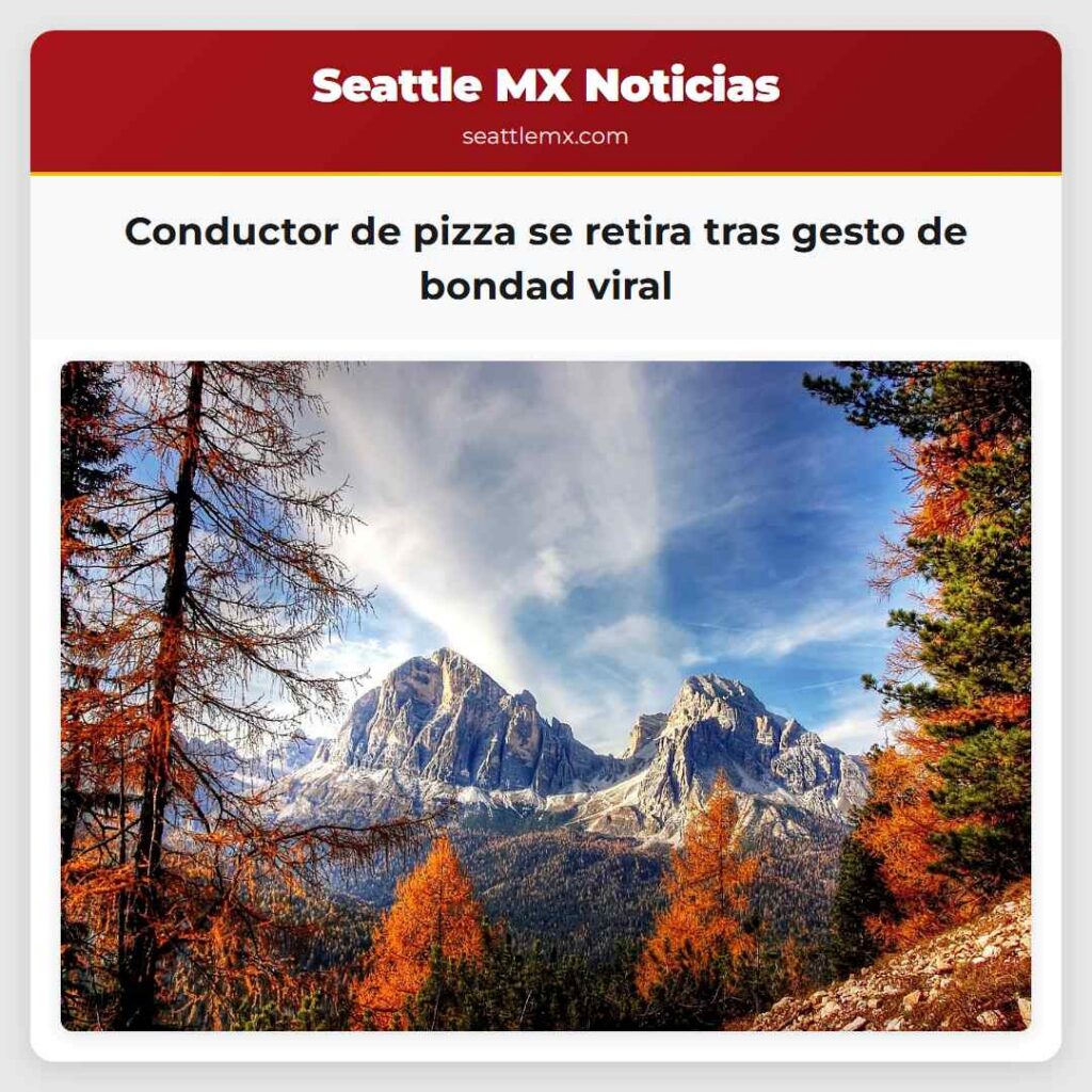 Conductor de pizza se retira tras gesto de bondad