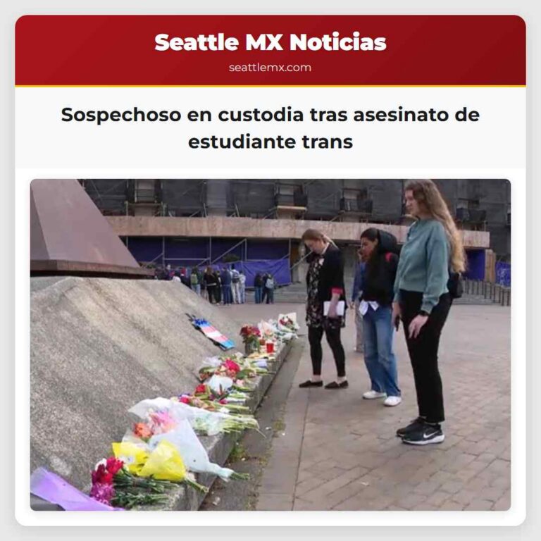 Sospechoso en custodia tras asesinato de estudiante trans