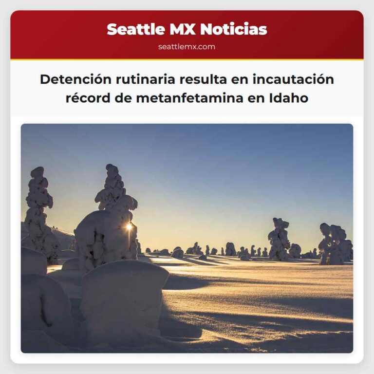Detención rutinaria resulta en incautación récord de metanfetamina en Idaho