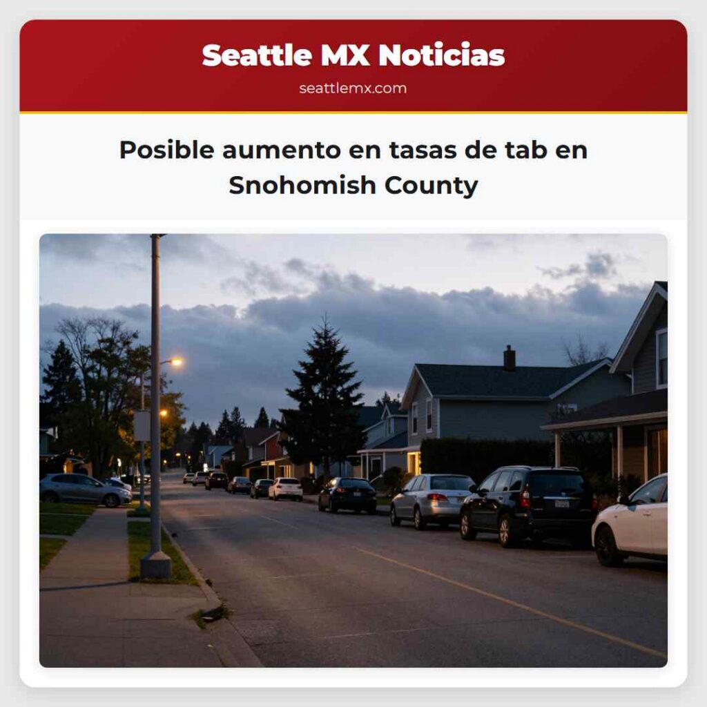 Posible aumento en tasas de tab en Snohomish