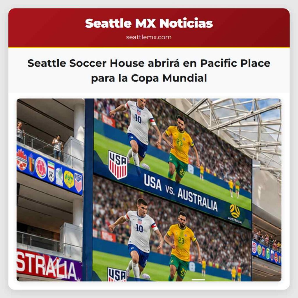 Seattle Soccer House abrirá en Pacific Place para