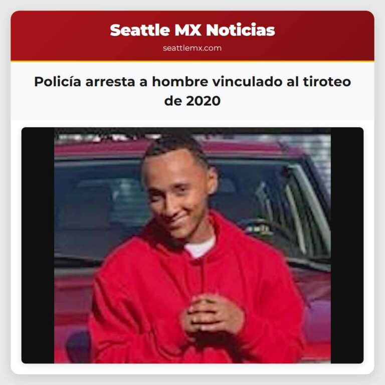 Policía arresta a hombre vinculado al tiroteo de 2020