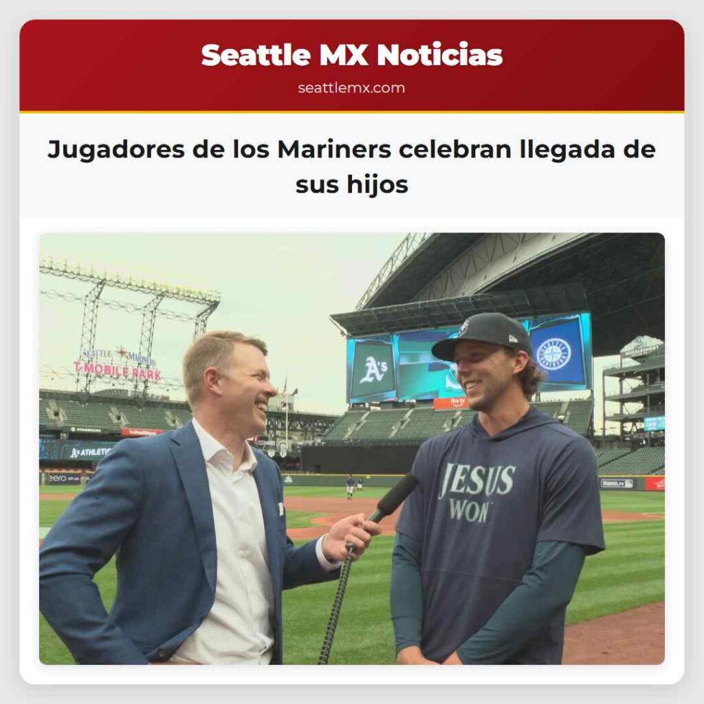 Jugadores de los Mariners celebran llegada de sus