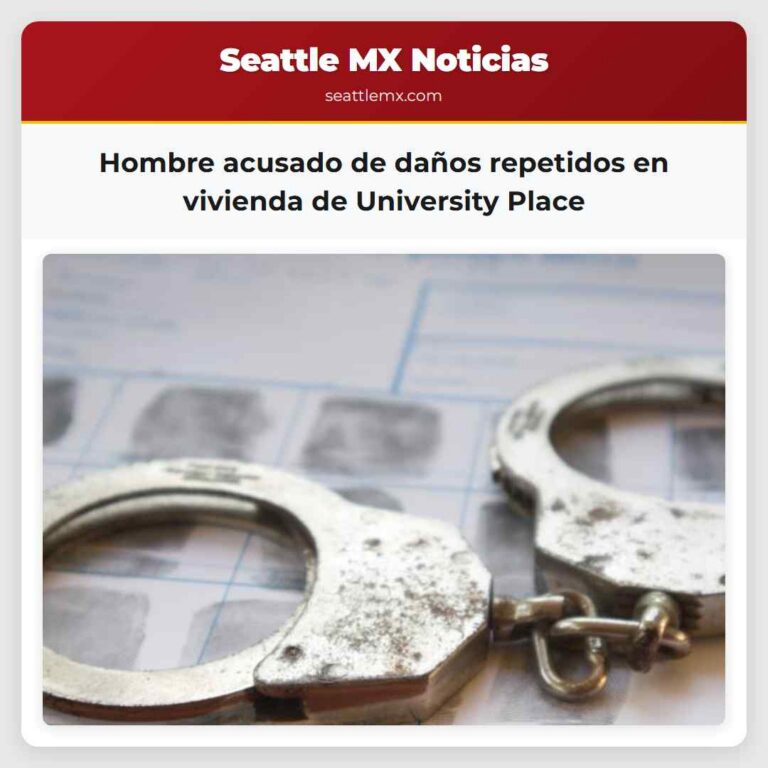 Hombre acusado de daños repetidos en vivienda de University Place