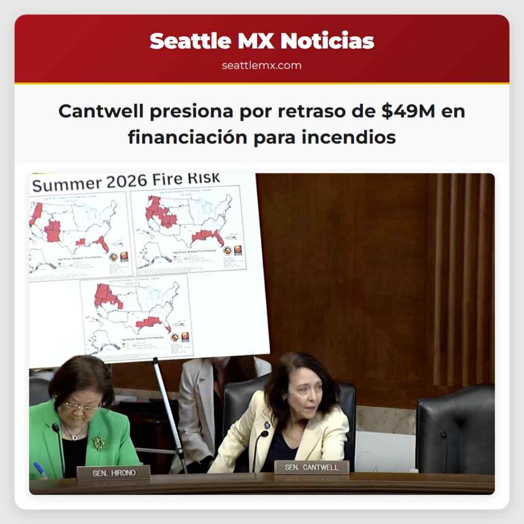 Cantwell presiona por retraso de $49M en