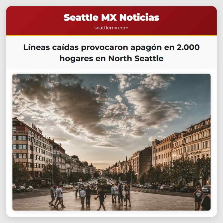 Líneas caídas provocaron apagón en 2.000 hogares en North Seattle