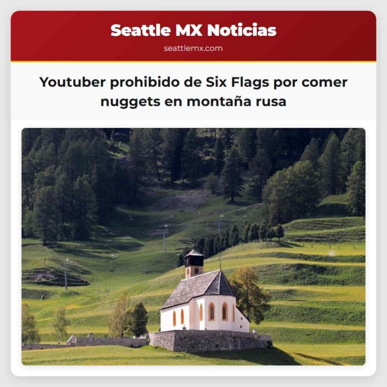 Youtuber prohibido de Six Flags por comer nuggets en montaña rusa