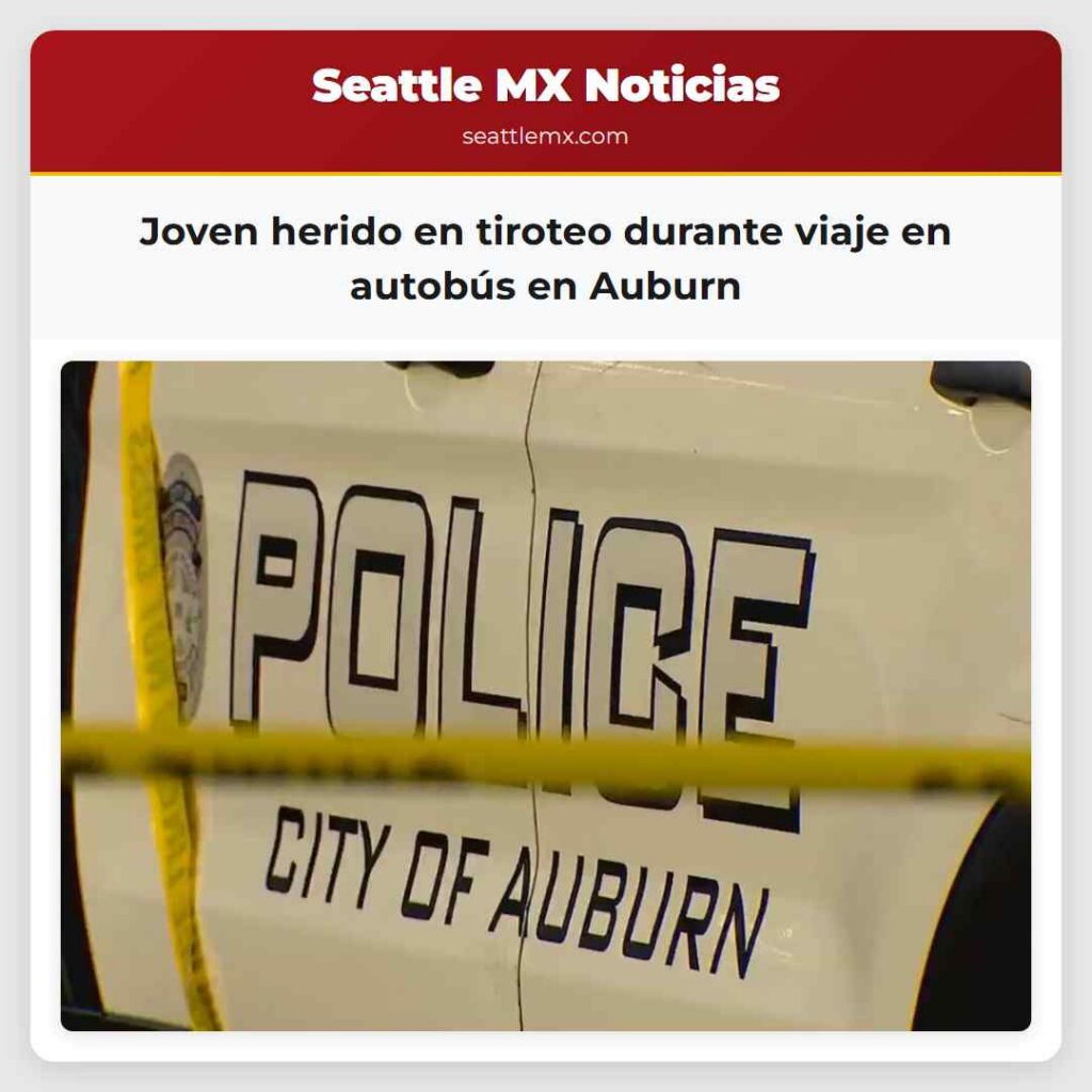 Joven herido en tiroteo durante viaje en autobús