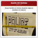 Joven herido en tiroteo durante viaje en autobús en Auburn