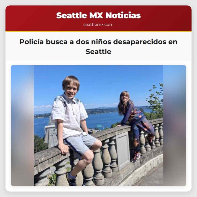 Policía busca a dos niños desaparecidos en Seattle