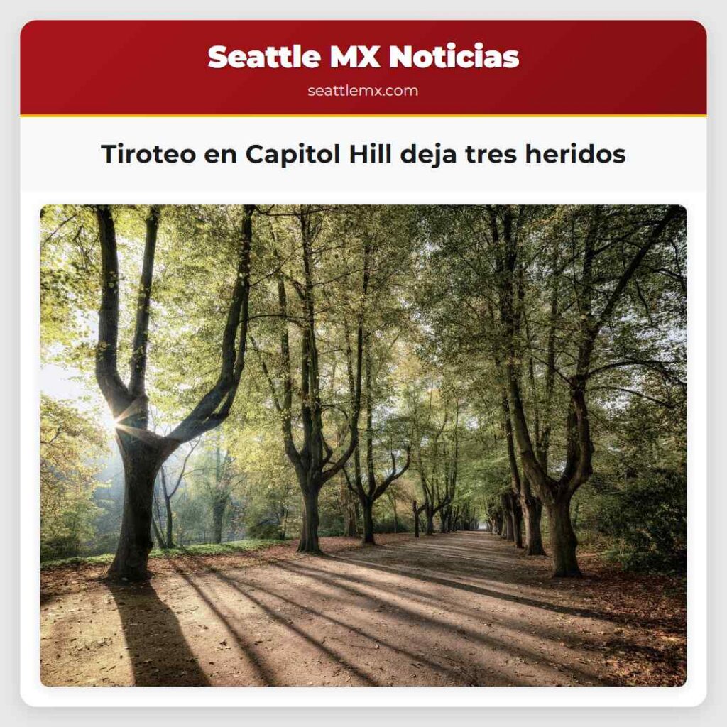 Tiroteo en Capitol Hill deja tres heridos