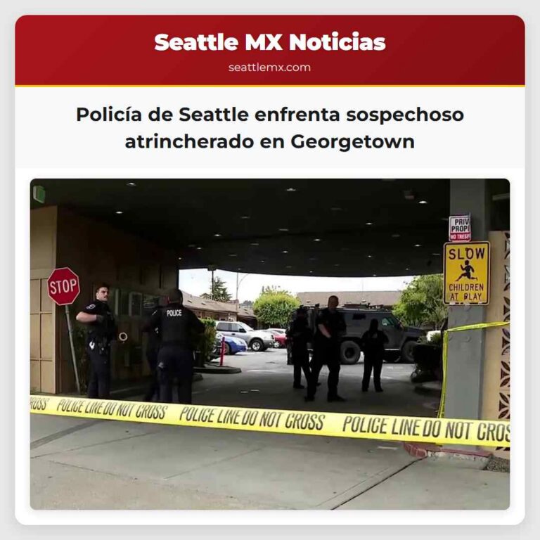 Policía de Seattle enfrenta sospechoso atrincherado en Georgetown
