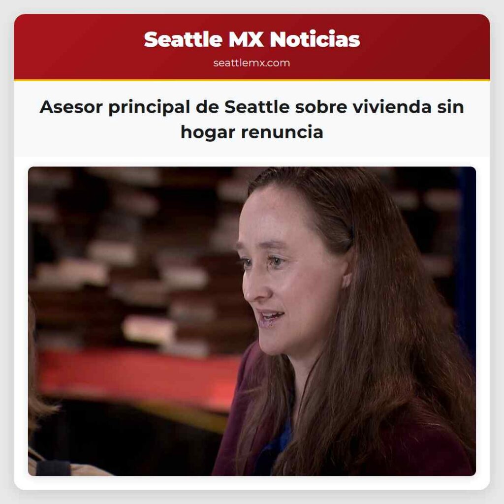 Asesor principal de Seattle sobre vivienda sin