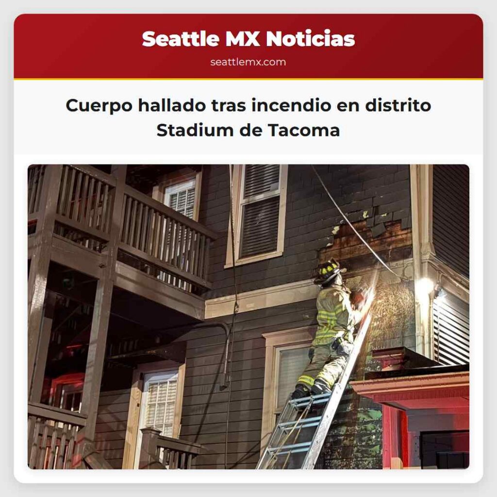 Cuerpo hallado tras incendio en distrito Stadium