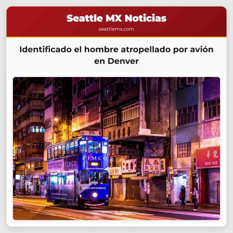 Identificado el hombre atropellado por avión en Denver
