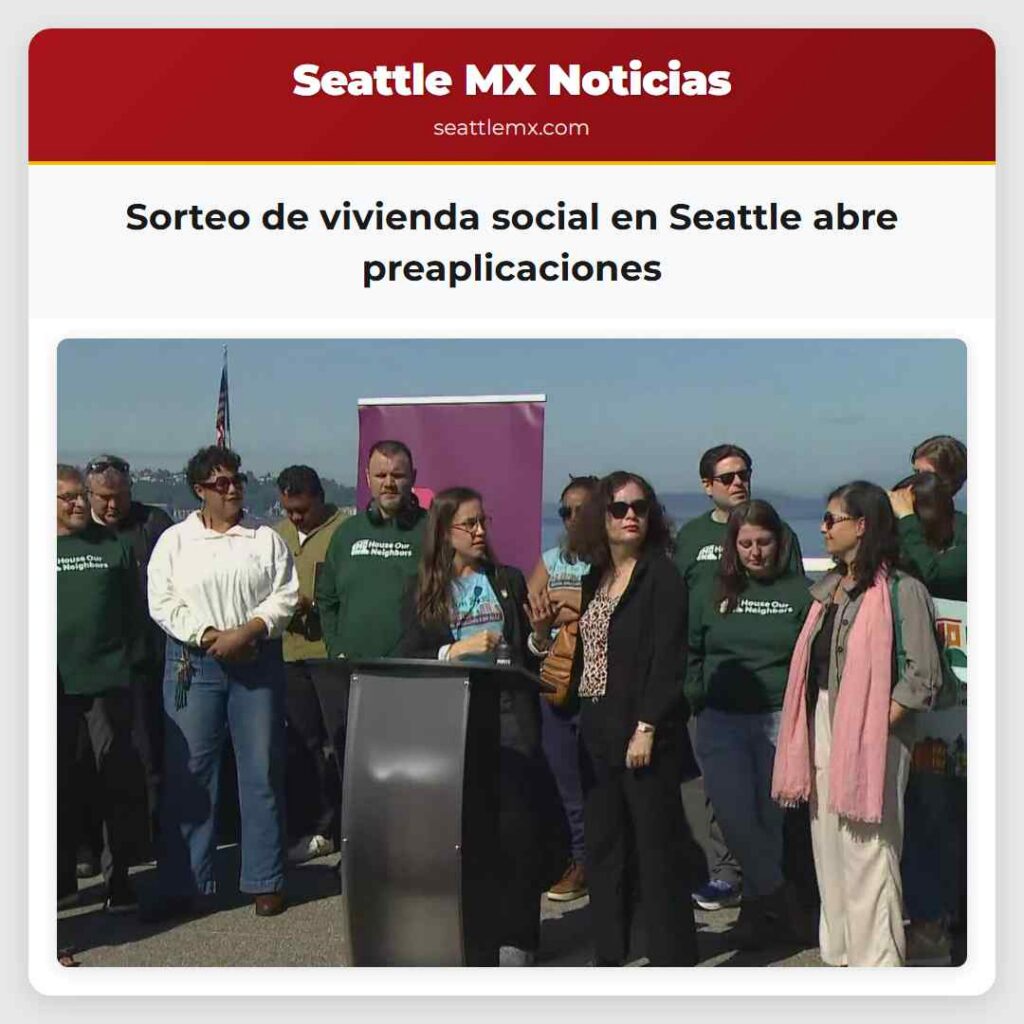 Sorteo de vivienda social en Seattle abre