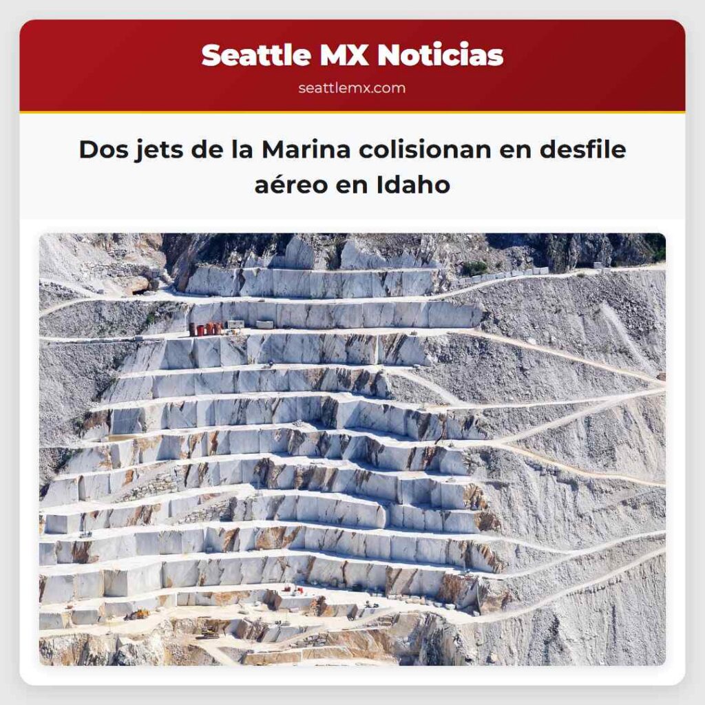 Dos jets de la Marina colisionan en desfile aéreo