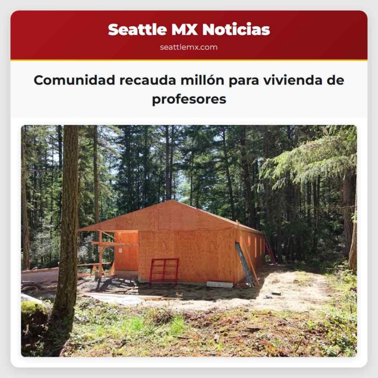 Comunidad recauda millón para vivienda de profesores