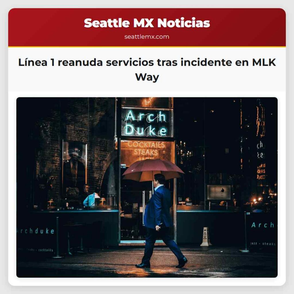 Línea 1 reanuda servicios tras incidente en MLK