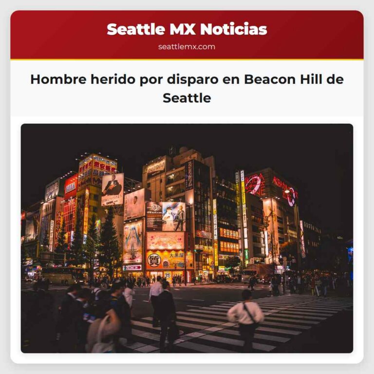 Hombre herido por disparo en Beacon Hill de Seattle