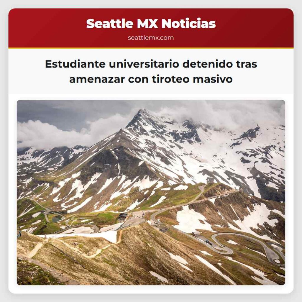 Estudiante universitario detenido tras amenazar