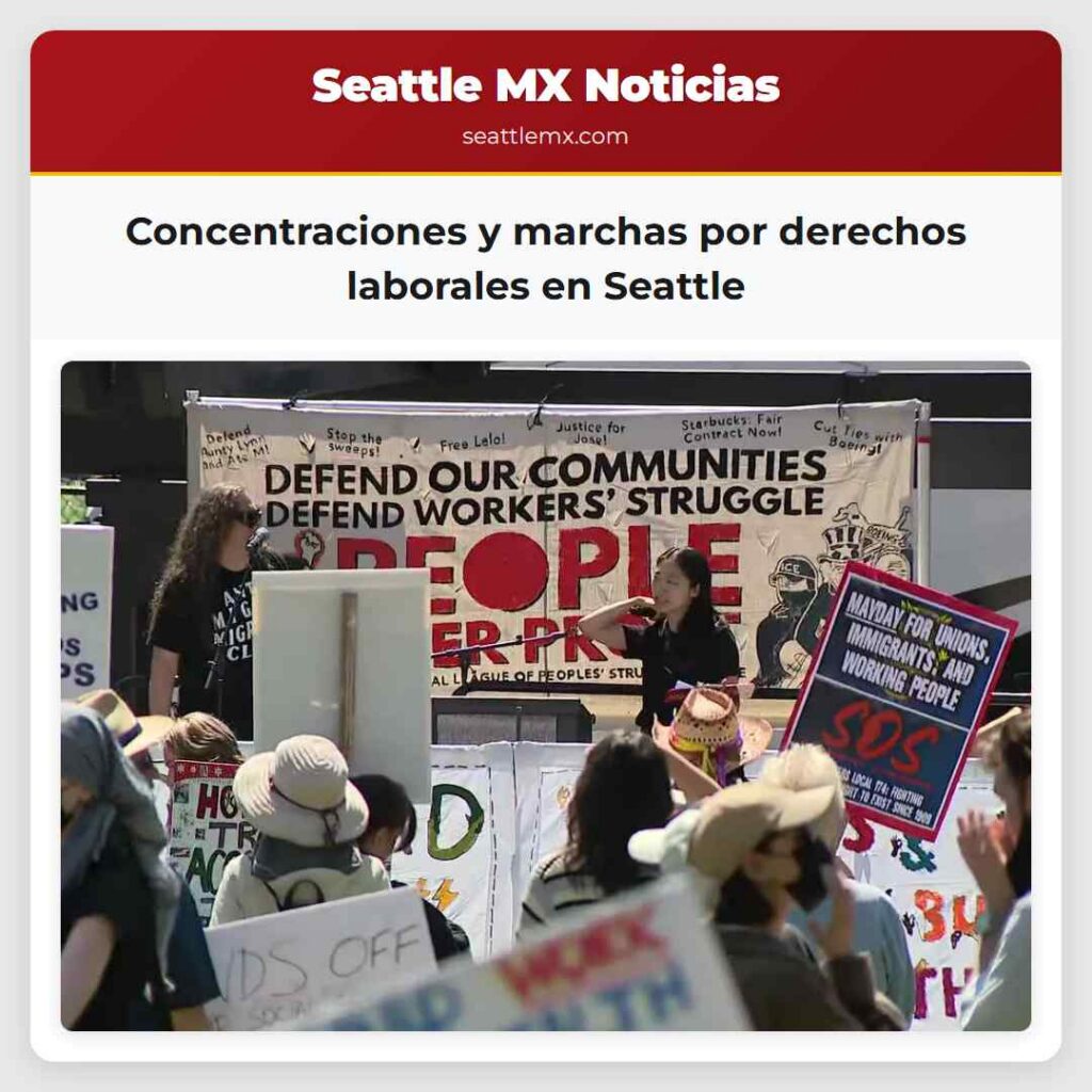 Concentraciones y marchas por derechos laborales