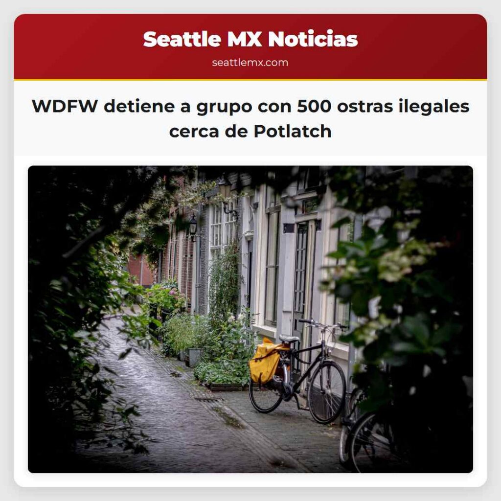 WDFW detiene a grupo con 500 ostras ilegales