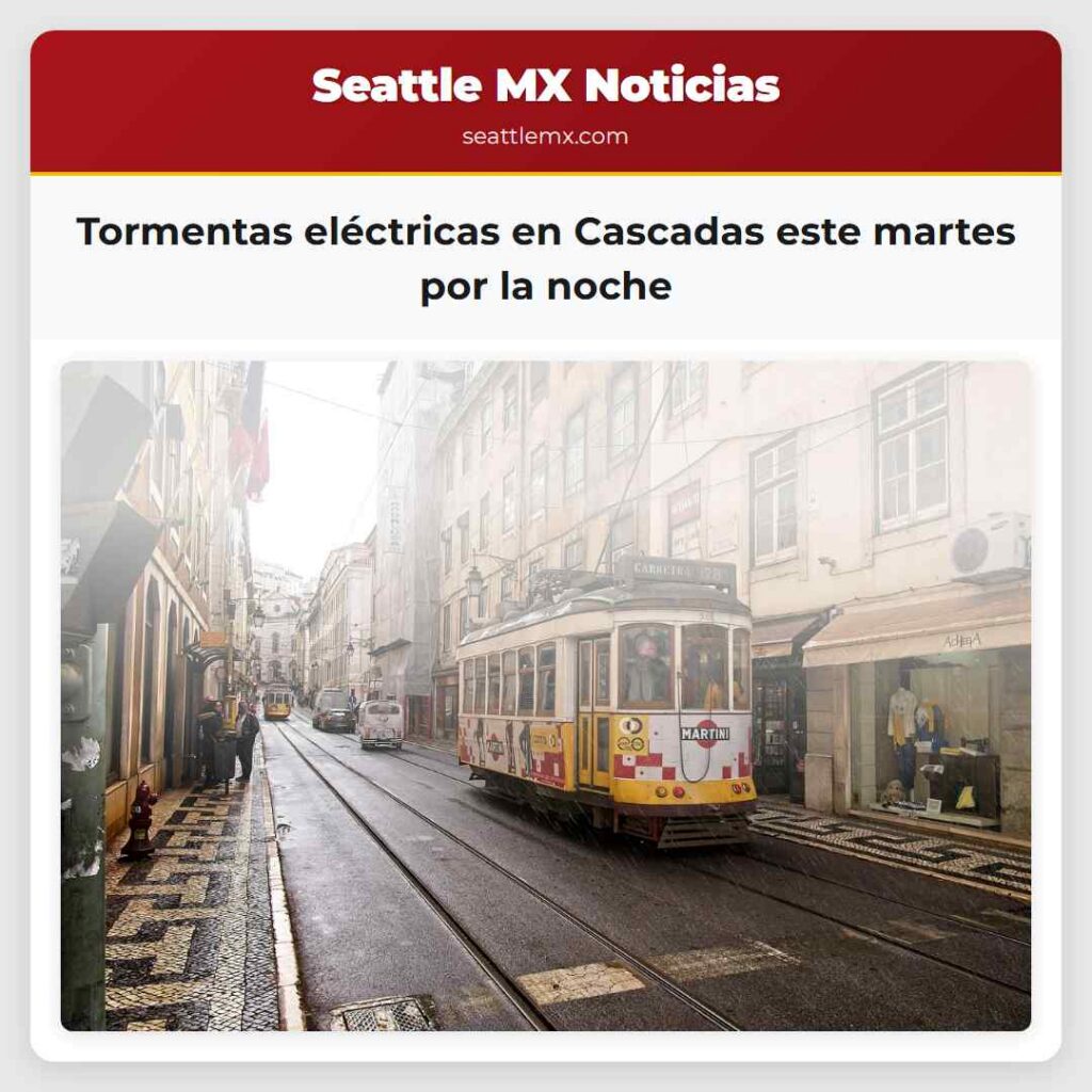 Tormentas eléctricas en Cascadas este martes por
