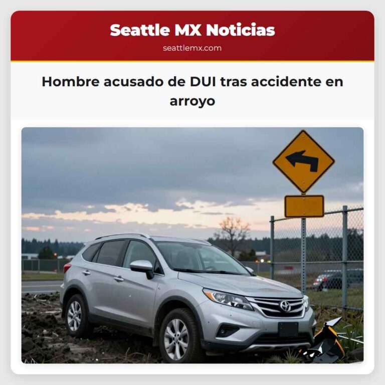Hombre acusado de DUI tras accidente en arroyo