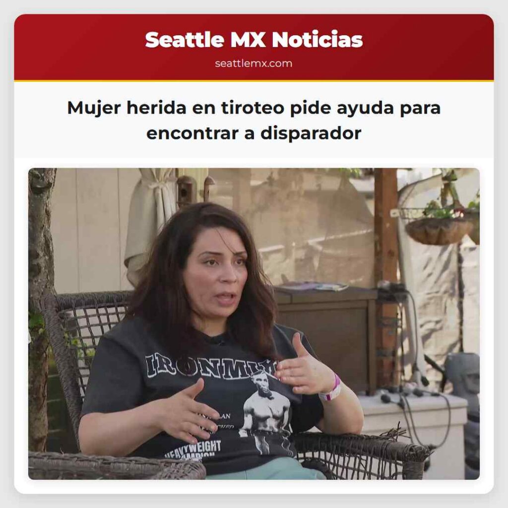 Mujer herida en tiroteo pide ayuda para encontrar