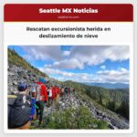 Rescatan excursionista herida en deslizamiento de nieve