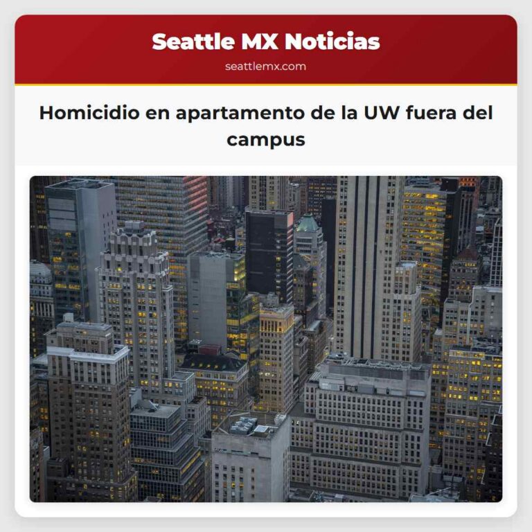 Homicidio en apartamento de la UW fuera del campus