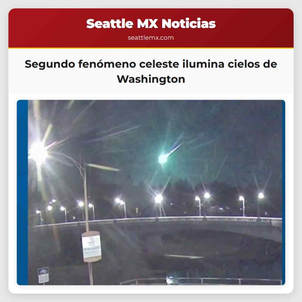 Segundo fenómeno celeste ilumina cielos de