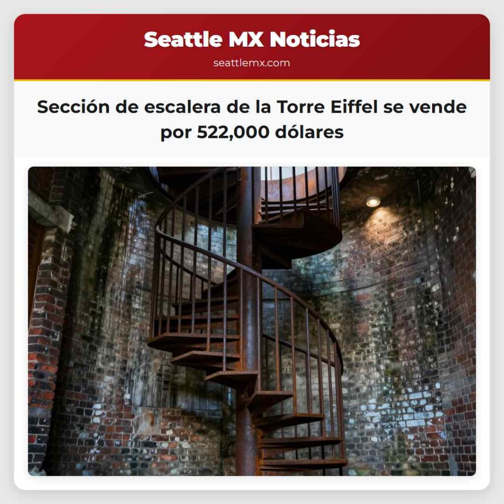 Sección de escalera de la Torre Eiffel se vende