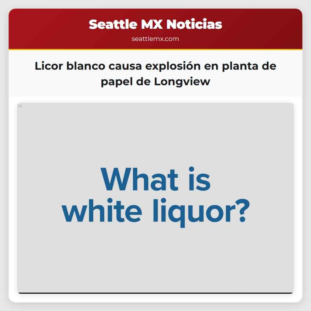 Licor blanco causa explosión en planta de papel