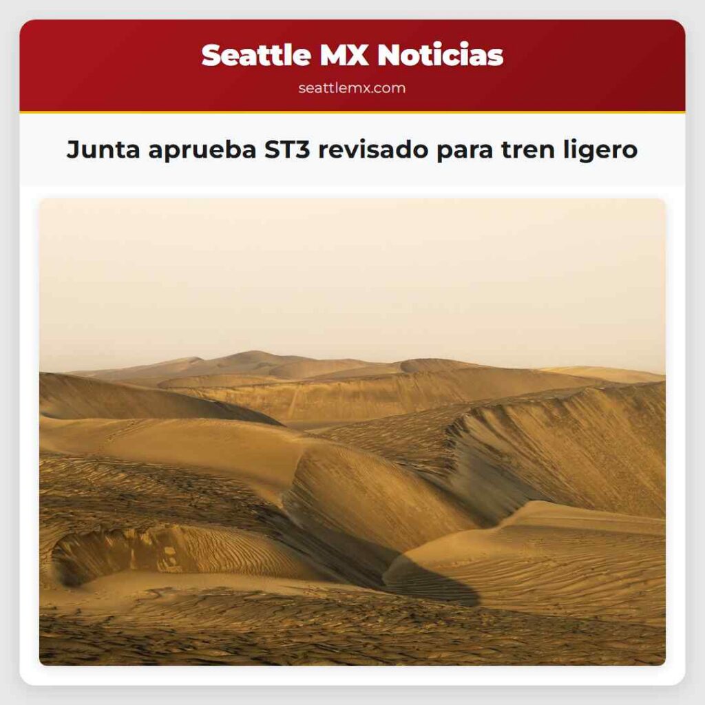 Junta aprueba ST3 revisado para tren ligero