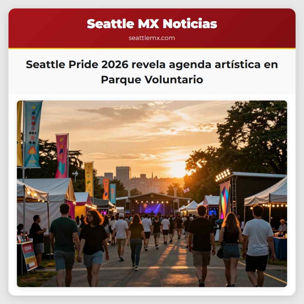 Seattle Pride 2026 revela agenda artística en